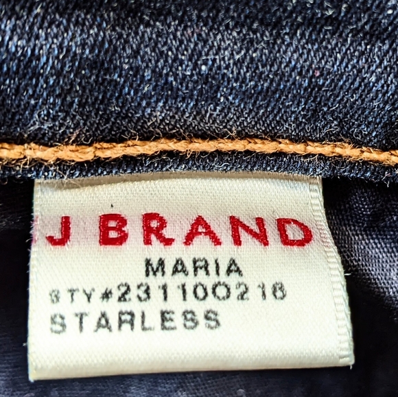 J Brand Indigo Maria Starless, Like New, High Rise Stretchy Skinny Jeans. 25. - Picture 6 of 16